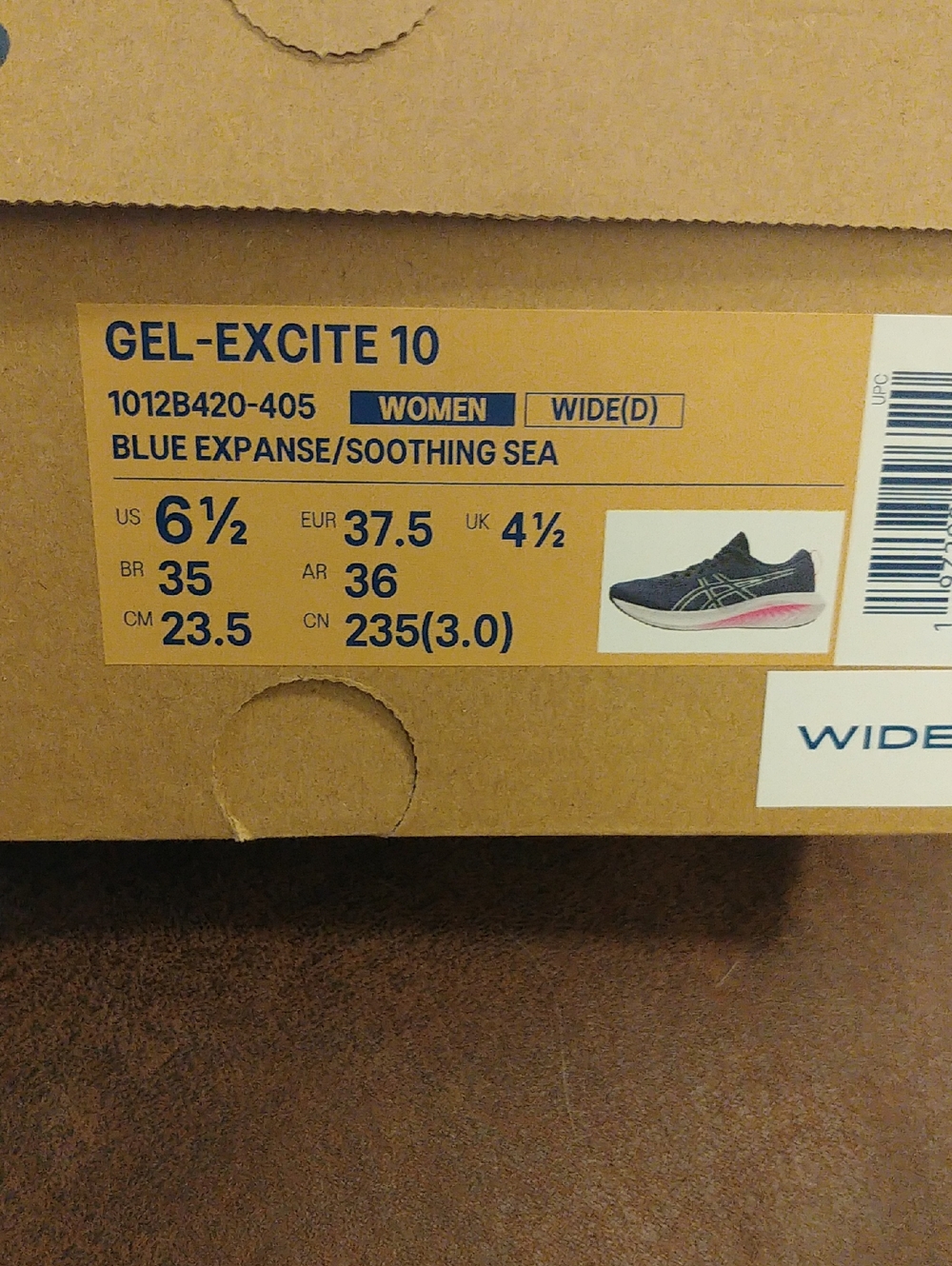 Asics GEL-Excite 10 Women’s Running Shoes - Blue with Pink Accent